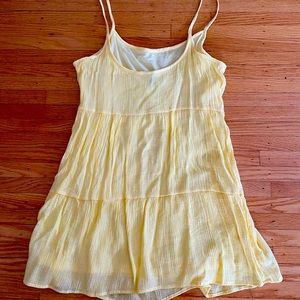 H&M Yellow Tiered Sun Dress